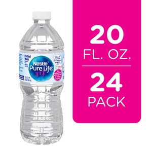 Pure Life Purified Water, 20 fl oz Bottles, 24 Pack