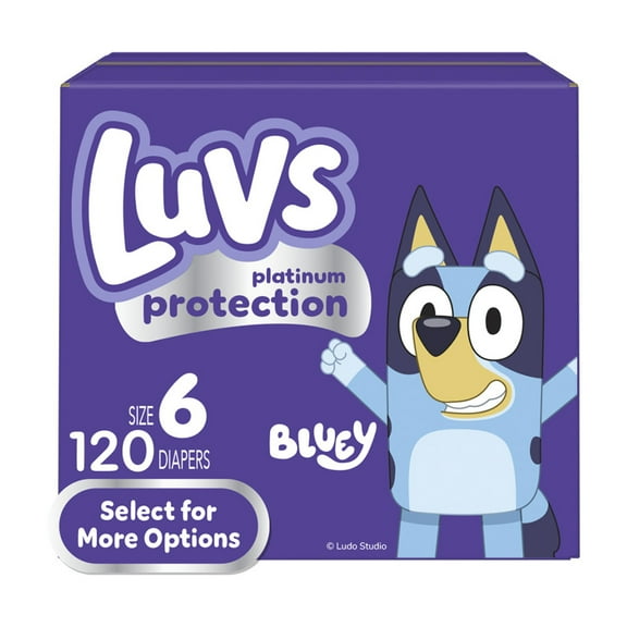 Luvs Platinum Protection Baby Diapers, Size 6, 120 Count (Select for More Options)