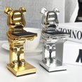thumbnail image 2 of Trendy Watch Display Stand, Electroplating Cartoon Bear, Animal Resin Ornaments, Jewelry Storage Rack, Watch Holder Figure Stand, 2 of 5