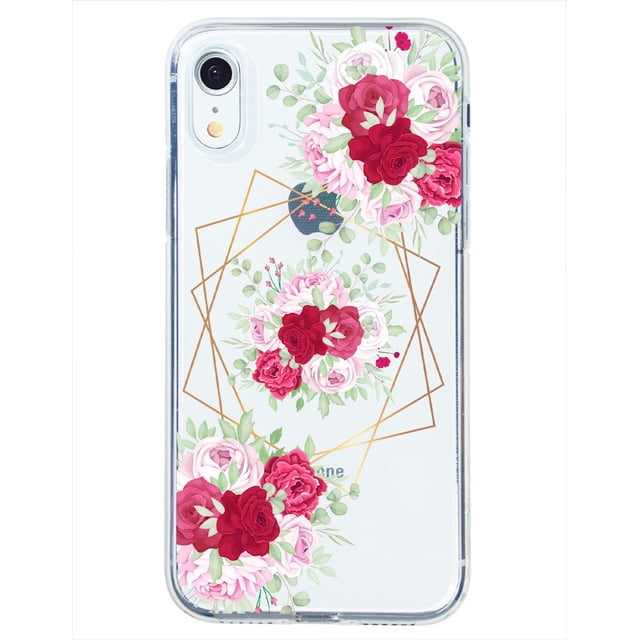 Funda para iPhone XR InstaCase Flores y Lineas Uso rudo Antigolpes