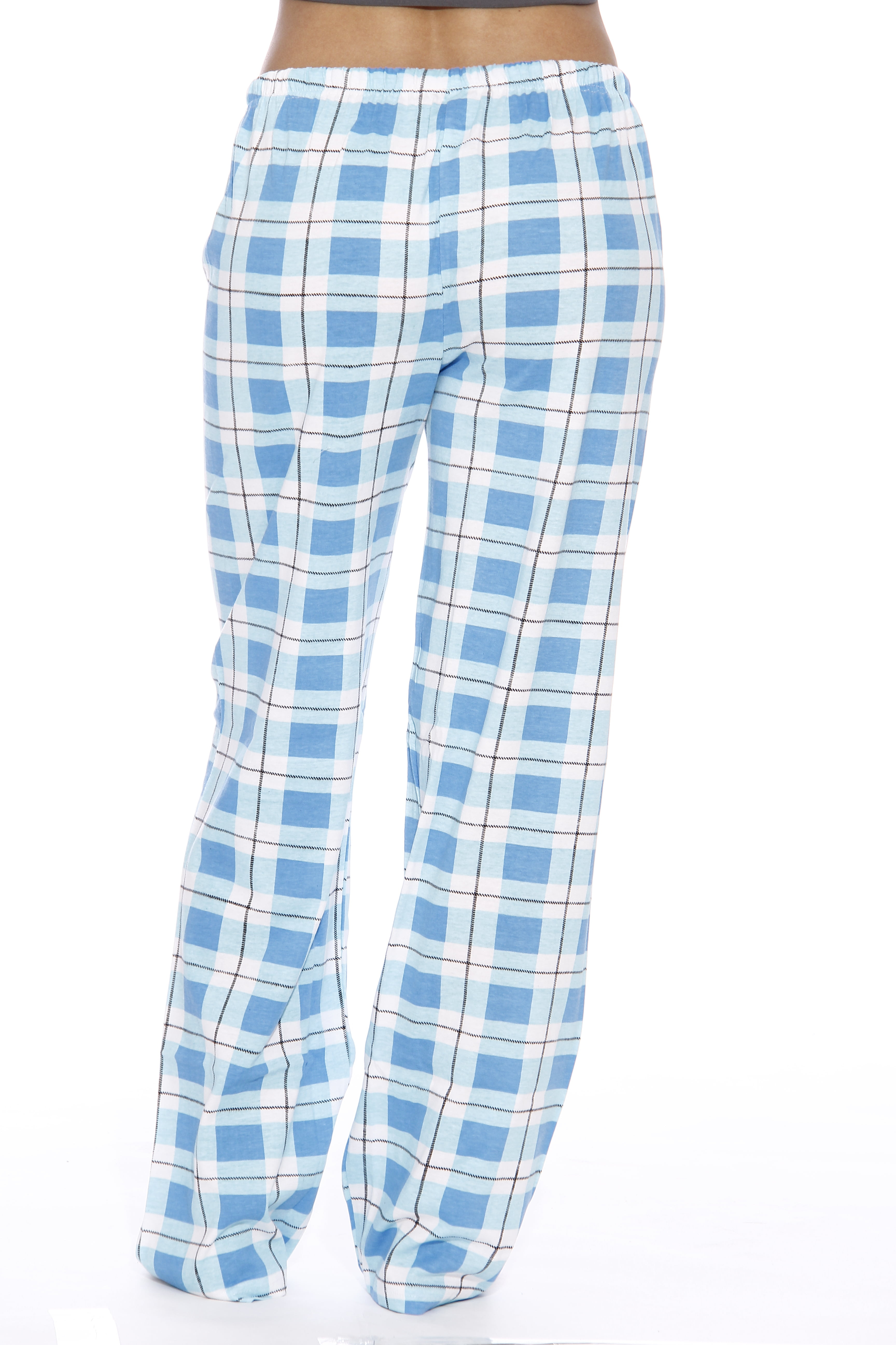 YINC Womens 100% Cotton Super Soft Flannel Plaid Pajama/Louge Pants 