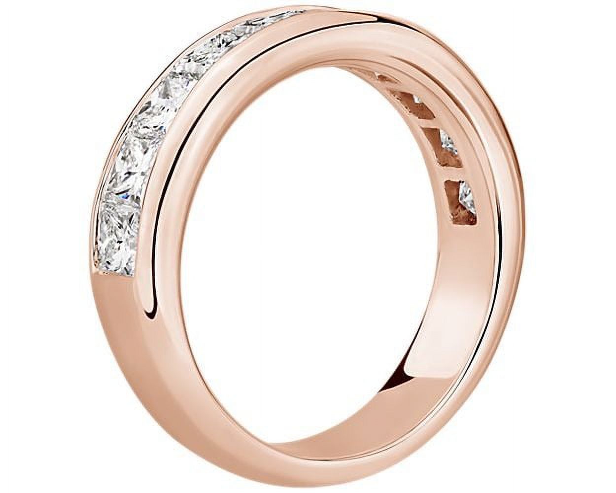 0.50 ct Brilliant Princess Cut unique Fine jewelry Lab Created White Sapphi Genuine 0.50ct Diamond Princess Round Brilliant Cut 14k White Gold Ring 3mm  Band | eBay