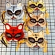 thumbnail image 4 of Máscara japonesa de media cara pintada a mano, máscara de zorro y gato, Anime, Demon Slayer, mascarada, accesorio de Cosplay para Festival de Halloween, 4 of 4