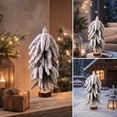 thumbnail image 7 of Miwamany Mini Flocked Christmas Tree, 10 inch Tabletop Snowy Cedar for Xmas Decor, Winter Holiday Centerpiece for Mantel Shelf Home, Small Pre-lit Ornament, 7 of 7