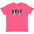 thumbnail image 3 of Inktastic Boston Terriers (dark Apparel) Youth T-Shirt, 3 of 5