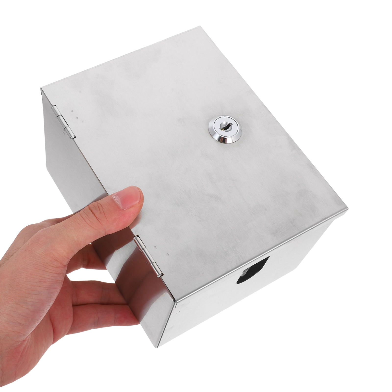 OFFIGAM Weatherproof Stainless Steel Outdoor Socket Box with Lock, Anti-Theft for Electrical Outlets