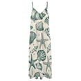 thumbnail image 4 of Beach Seashell Starfish Sleeveless Dress Woman Fashion Long Dresses Women's Summer Suit Dress Summer 2025 Women, 4 of 7