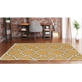 thumbnail image 2 of Linon Geo Kelli Hand Tufted Microfiber Polyester 8'x10' Rug in Yellow, 2 of 6