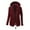 Wine, variant on IROINNID Women's Comfy Mid-Long Coat Solid Color Parka Long Sleeve Warm Winter Outwear, Khaki