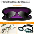 thumbnail image 4 of Fintie Eyeglasses Sunglasses Case with Carabiner Hook, Ultra Light Portable Anti-scratch Soft Travel Bag, 4 of 7