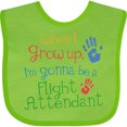 thumbnail image 3 of Inktastic Flight Attendant Future Boys or Girls Baby Bib, 3 of 4
