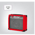 thumbnail image 3 of Red Electric Guitar Beginner Kit Full Size 39 Inch Set Includes Tremolo Guitar, 20W Amplifier 3 Picks, Shoulder Strap, Tuner, Bag Case, 3 of 4