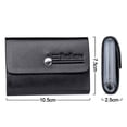 thumbnail image 3 of Women Men Leather Pocket 26 Slots Bits Credit ID Card Organizer Wallet Card Holder Bag Coin Purse ID Credit Card Holder Credit Card Cover BLACK, 3 of 8