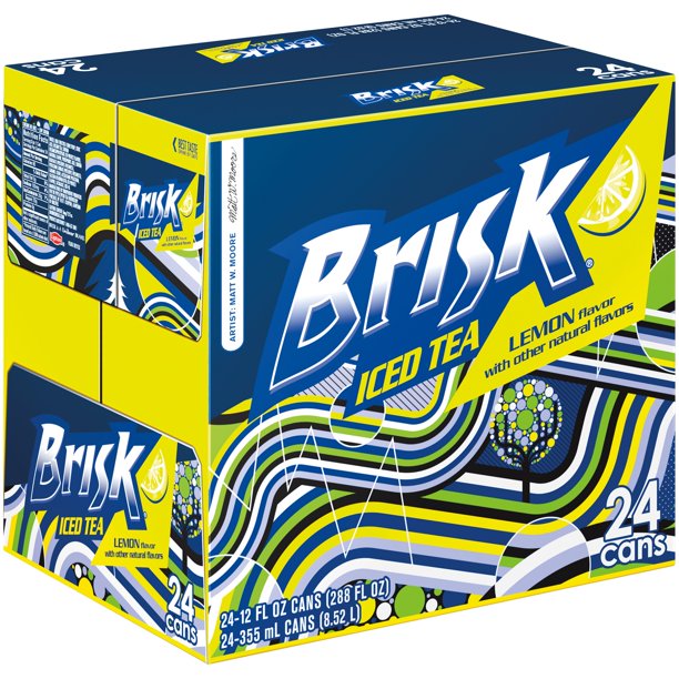 Brisk Lemon Iced Tea 2412 fl. oz. Cans