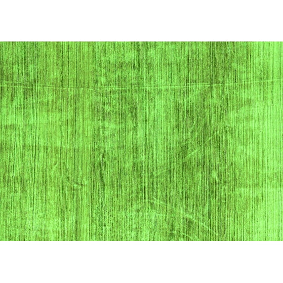 Ahgly Company Indoor Rectangle Abstract Green Modern Area Rugs, 7' x 10'