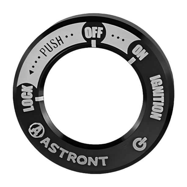 Cubierta del botón de la puerta del interruptor de la motocicleta Aleación de aluminio Reemplazo práctico para Negro
