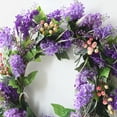 thumbnail image 3 of Simulation Garland Lavender Wreaths Round-shaped Festive Ornaments Elegant Gift Wall Decoration Silk Flower Handmade, 3 of 10