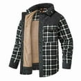 BLTIBY 2025 Mens Flannel Fleece Shirt Jacket Fall Winter Plaid Printed
