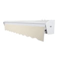 thumbnail image 3 of Awntech 12 Ft Destin Left Motorized Heavy Duty Patio Retractable Awning with Protective Hood (144in x 10.38in x 120in), Linen, 3 of 8