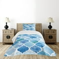 thumbnail image 4 of Ambesonne Watercolor Quilted Bedspread Set 2 Pcs, Abstract Moroccan, Twin Size,, 4 of 5