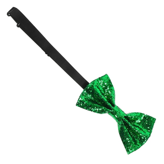 PAMINGONO 1Pcs Novelty Bow Ties Green Glittering Pre Tied For Men Events