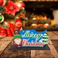 thumbnail image 1 of Fiudx Adornos Navideños de Madera, Papá Noel Vintage, Muñeco de Nieve, Diseño de Camión Rojo, Colores Brillantes, Decoración Colgante Multiusos, Decoraciones para Fiestas de Invierno, Etiquetas para, 1 of 2