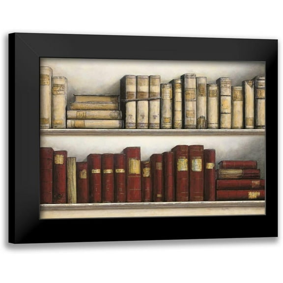 Fisk, Arnie 14x11 Black Modern Framed Museum Art Print Titled - World Study of Books