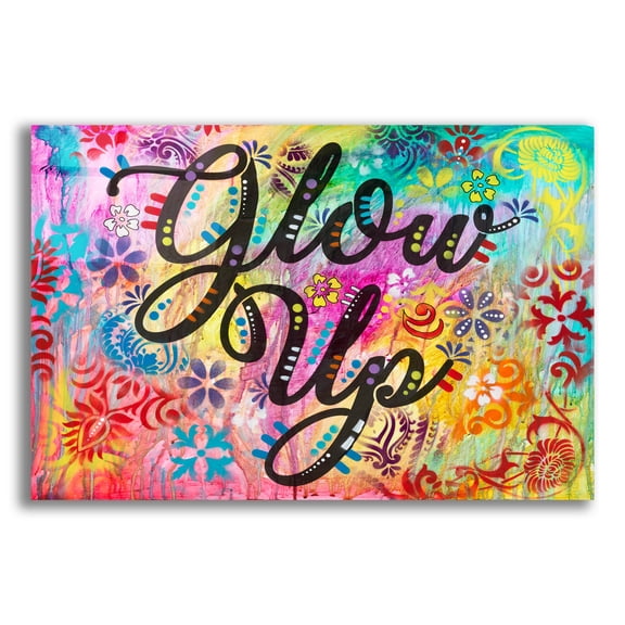 Epic Art 'Glow Up' by Dean Russo Acrylic Glass Wall Art, 16" x 12"