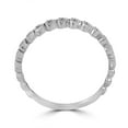 thumbnail image 3 of Pompeii 14k White Gold Heart Shape Stackable Womens Ring Wedding Band (,), 3 of 5
