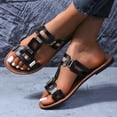 thumbnail image 5 of Women Slippers Flat Heel Open Toe Slip-on Slides Slippers Women's Casual Outdoor Indoor Comfortable Sandals Shoes, 5 of 8