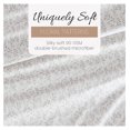thumbnail image 6 of Double-Brushed Patterned Microfiber Twin Sheet Set 3 Piece – Oeko-TEX Certified Ultra Soft & Wrinkle-Free - 16" Deep Pocket Sheets - Easy Care Twin Size - of Vines Light Gray, 6 of 8