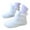 White, variant on Kids Winter Snow Boots Boys Girls Wide Toe Box Barefoot Hiking Boots Furry Lined Outdoor Short Booties