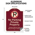 thumbnail image 2 of SignMission Designer Series Sign - Reserved Parking for Pastor or His Wife | Burgundy 18" x 24" Heavy-Gauge Aluminum Architectural Sign | Protect Your Business & Municipality | Made in, 2 of 4