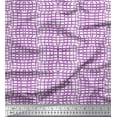 thumbnail image 1 of Soimoi Moss Georgette Fabric Check & Geometric Print Sewing Fabric Yard 42 Inch Wide, 1 of 5