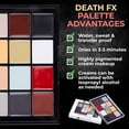 thumbnail image 3 of Narrative Cosmetics 12-Color Death FX Cream Palette, Professional Quick Drying Waterproof SFX Makeup for the Stage, Film, Costumes, Cosplay, Halloween, 3 of 9
