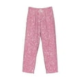 thumbnail image 4 of Balery Men'S Glitter Pink Pants,Sleepwear Pants,Pajama Pants,Pj Bottoms Drawstring And Pockets-Small, 4 of 9