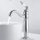 thumbnail image 1 of Robinet Salle Bain Lavabo Vintage en Laiton Haut Mitigeur Robinet Salle de Bain Antique Robinet Mitigeur Monocommande Florale avec Tuyaux Chaude et Froide Disponible (Argent) esquí esquí Gafas de esquí, 1 of 5