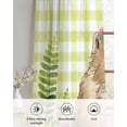 thumbnail image 6 of Groundhog Day Sheer Curtains 45 Inch Length 2 Panels Set for Living Room/Bedroom, Yellow Plaid Sunflower Spring Floral Kitchen Curtains Grommet Semi-Sheer Curtains Drapes Window Treatments 42"x45"x2, 6 of 7