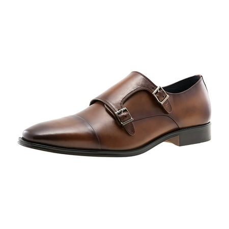 

Jump Newyork Men s Manuel Tan Fashionable | Light Weight | Leather Upper | Cap Toe | Double Monk Strap | Formal Shoes | Oxford Shoes | Dress Shoes for Men 11