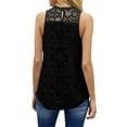 thumbnail image 4 of SySea Womens Lace Crochet Sleeveless Tops Sexy Halter Hollow Out Nightout Tanks Blouse, 4 of 5