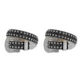thumbnail image 2 of Decodeary Wide Application Rhinestone Belt Western Belt For Parties Bars And Concerts Modify Waist Line Black+White 135cm 2Set, 2 of 6