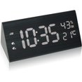 thumbnail image 1 of Reloj despertador digital, reloj despertador matutino de madera Reloj digital con 2 configuraciones de alarma, reloj despertador electrónico alimentado por USB Reloj despertador digital que muestra el tiempo, la temperatura y la humedad Rojo Verde, 1 of 5