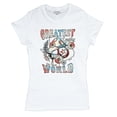 thumbnail image 5 of Greatest Country in the World T-Shirt Cowgirl Cowboy Girlfriend Southwest Rodeo Country Western Rancher Women's Tee, 5 of 7