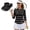250th Anniversary Star, variant on Garronmavis Patriotic Flower Women's Golf Shirt and Sun Visor Hat Set Quick Dry 3/4 Sleeve Golf Shirts 4-Way Stretch Adjustable UV Protection Sun Hat Cap Suitable for Golf Enthusiasts