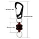 thumbnail image 4 of Retractor de red de pesca con mosca con accesorios de pesca con clip de mosquetón (rojo), 4 of 4