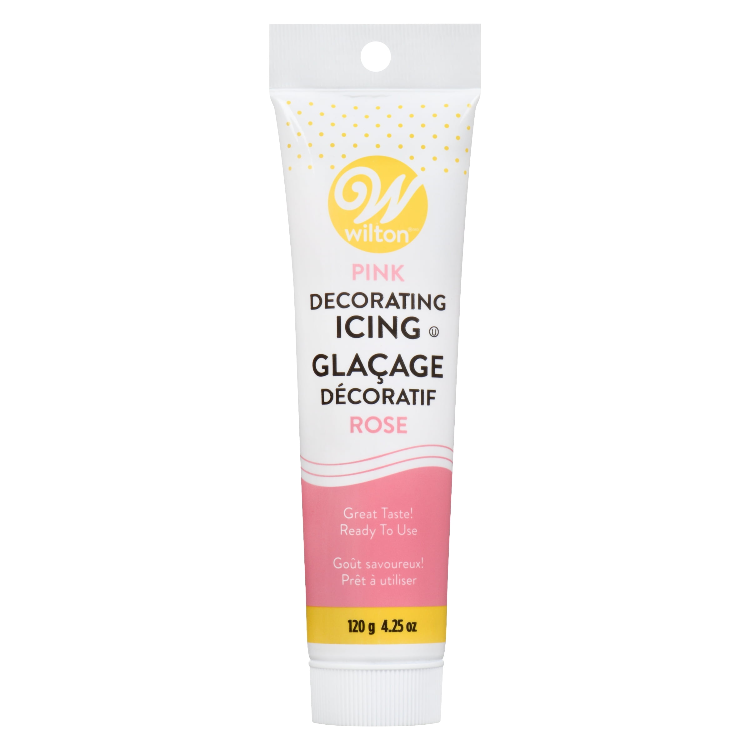 Wilton Glaçage Décoratif Rose 120 g