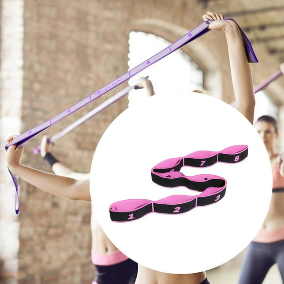 Correa de yoga Cola Elástico Yoga Pull Fitness Ejercicio Gimnasia Chica Estiramiento