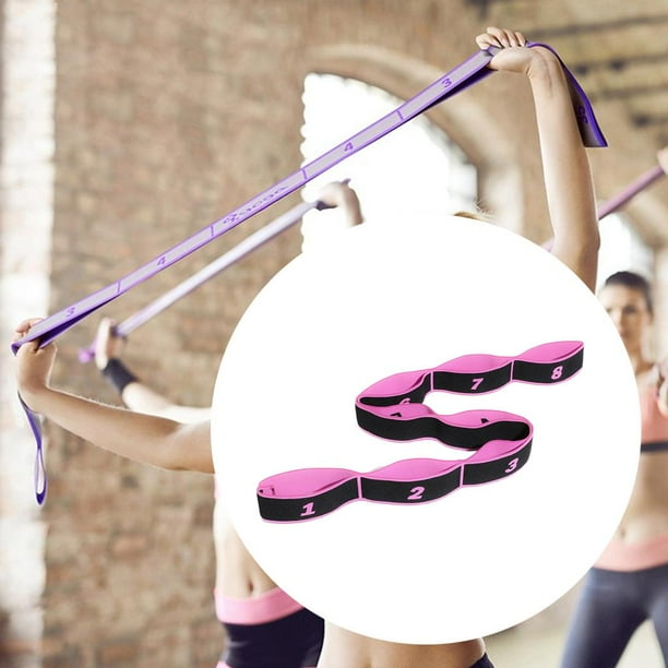 Correa de yoga Cola Elástico Yoga Pull Fitness Ejercicio Gimnasia Chica Estiramiento