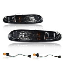 Front Bumper Signal Lights Lamps Fit for 1990-1997 Mazda MX-5 Miata 1 Pair W/ Bulbs Smoke Lens