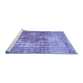 thumbnail image 2 of Ahgly Company Machine Washable Indoor Rectangle Abstract Blue Contemporary Area Rugs, 4' x 6', 2 of 4